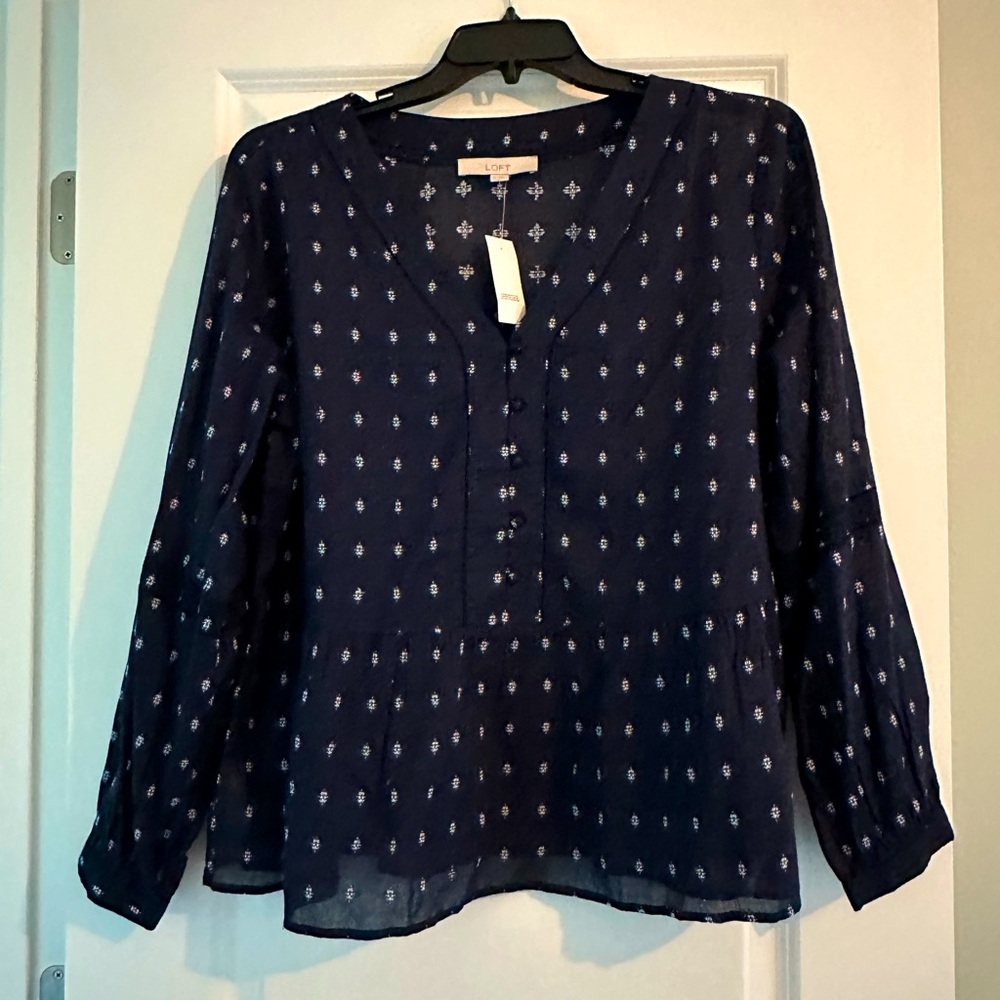 Ann Taylor Loft peplum blouse